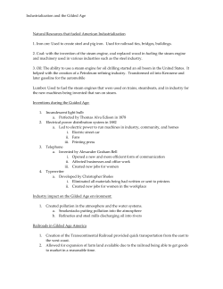 Industrialization and the Gilded Age