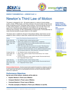 LP 1.4: Newton`s Third Law of Motion