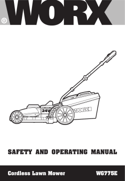 safety and operating manual