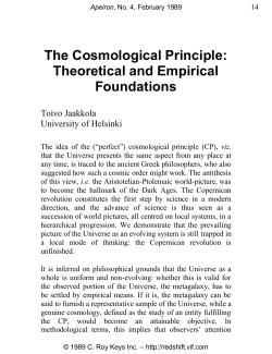 The Cosmological Principle: Theoretical and Empirical
