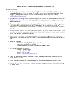 honors english iii summer work assignments and instructions