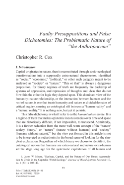 Faulty Presuppositions and False Dichotomies
