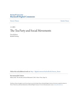 The Tea Party and Social Movements