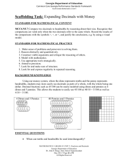 Fractions and Decimals