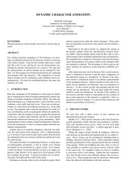 DYNAMIC CHARACTER ANIMATION