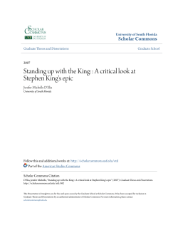 Standing up with the King:: A critical look at