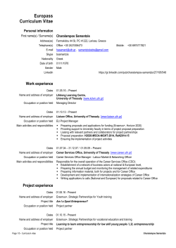 Europass Curriculum Vitae