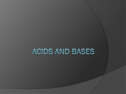 Acids and Bases