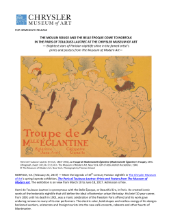 Press Release - Chrysler Museum of Art