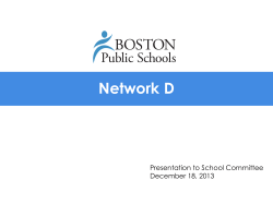 Network D - Boston Public Schools