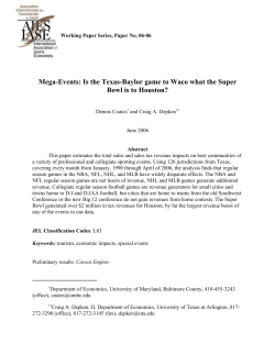 Mega-Events - College of the Holy Cross