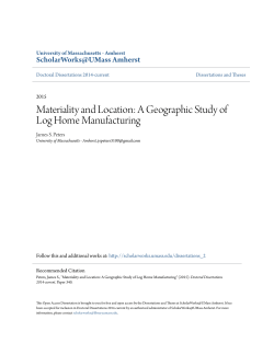 Materiality and Location: A Geographic Study of Log Home