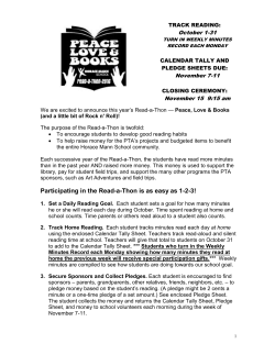 Read-a-Thon Student packet 2016