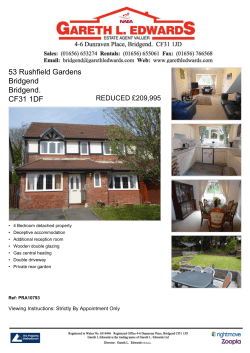 53 Rushfield Gardens Bridgend Bridgend. CF31