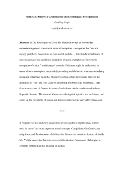 Fairness as Order: A Grammatical and