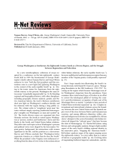 George Washington as Southerner, the Eighteenth-Century - H-Net