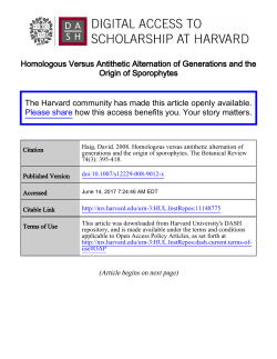 Homologous Versus Antithetic Alternation of Generations