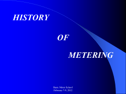 history of metering