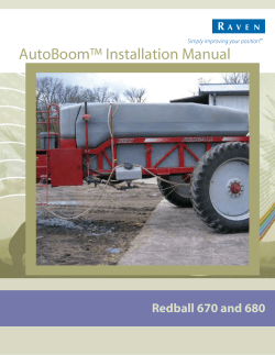 AutoBoom™ Installation Manual