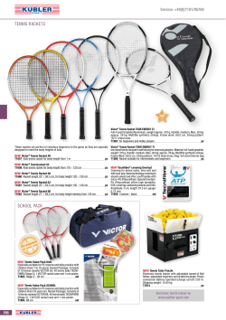TENNIS RACKETS SCHOOL PACK