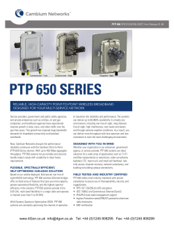 Cambium PTP 650 Series Datasheet