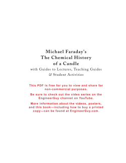 Michael Faraday`s The Chemical History of a Candle