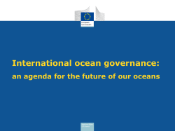 International ocean governance: an agenda for the future of our
