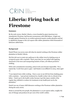 Liberia: Firing back at Firestone