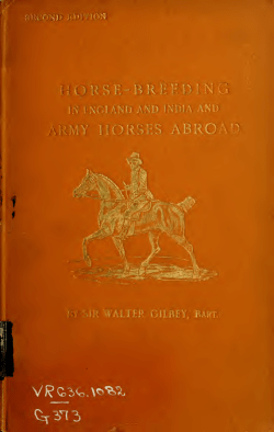 Horse-breeding in England and India : and army - (SCETI)