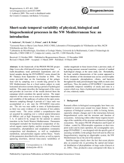 Short-scale temporal variability of physical