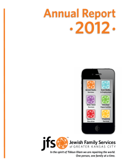 Annual Report - Jewish Family Services