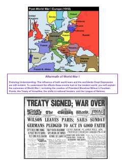 Aftermath of World War I