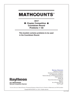 CDR - MathCounts