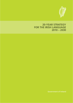 20-year strategy for the irish language 2010 &ndash; 2030