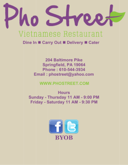 BY YOB B - Pho Street