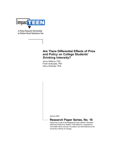 Are There Differential Effects of Price and Policy on College