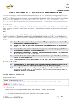 Grade 04 Social Studies Unit 05 Exemplar Lesson 02