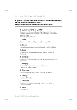 A global perspective on the environmental challenges facing the
