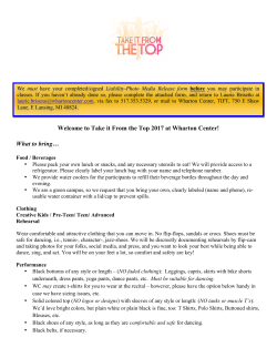 FAQs - Wharton Center