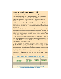 How to read your water bill - The Woodlands Joint Powers Agency