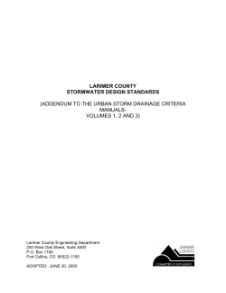 Stormwater Design Standards Manual