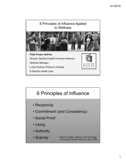 6 Principles of Influence