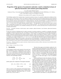 Properties of the spectra of asymmetric molecules