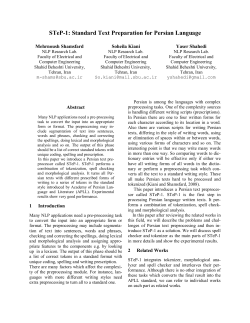 STeP-1: standard text preparation for Persian language