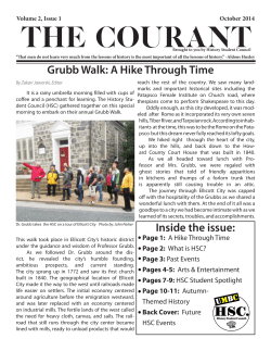 Inside the issue: Grubb Walk: A Hike Through Time