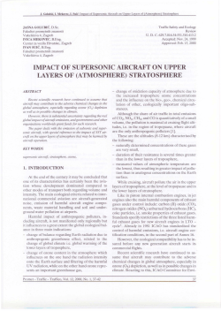 impact of supersonic aircraft on upper layers of (atmosphere)