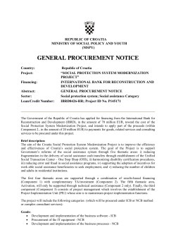 general procurement notice