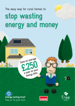Stop Wasting Energy and Money