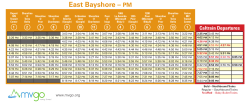 East Bayshore &ndash; PM