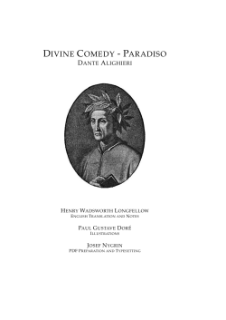 Dante Alighieri`s Divine Comedy &ndash; Paradiso